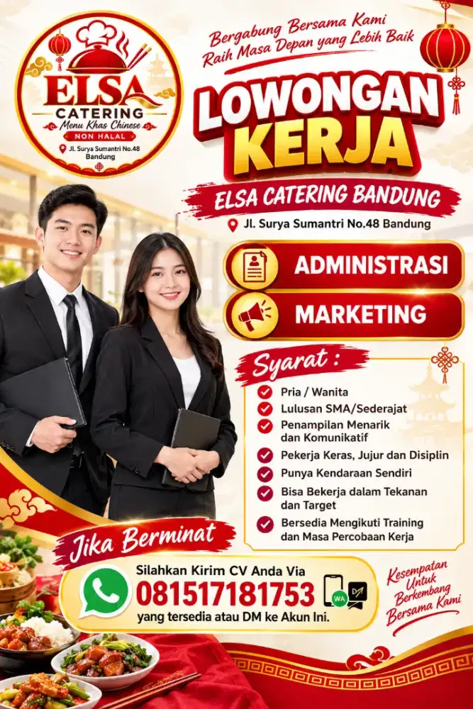Dicari Karyawan Untuk Catering dan Warung Bubur