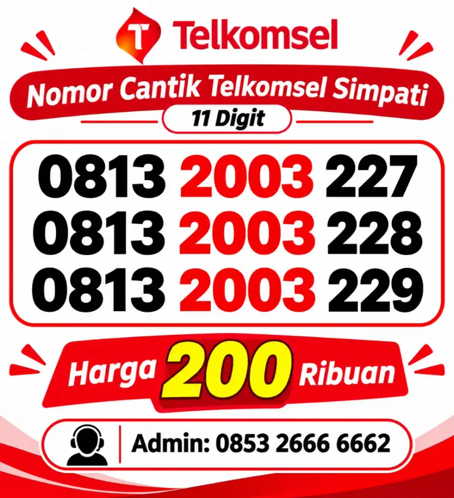 Nomor cantik simpati telkomsel 11 digit 816 819