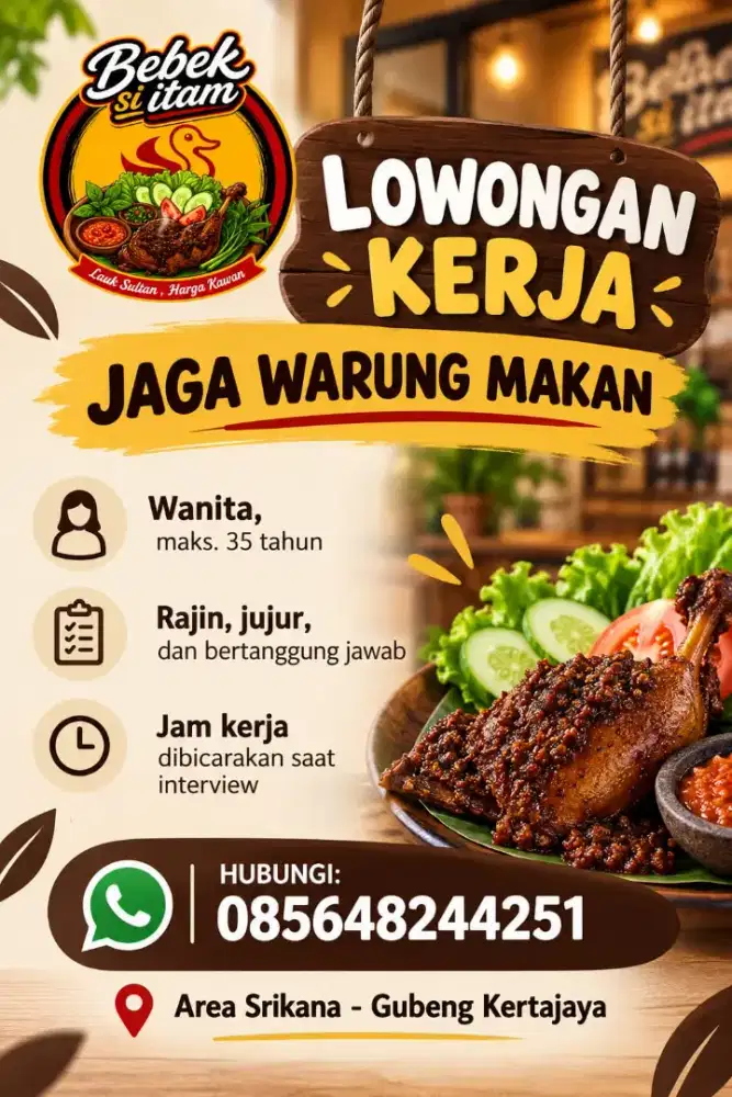 Pegawai Serabutan Jaga Stand
