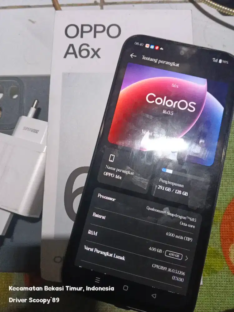 OPPO A6x 4/128 Bekas