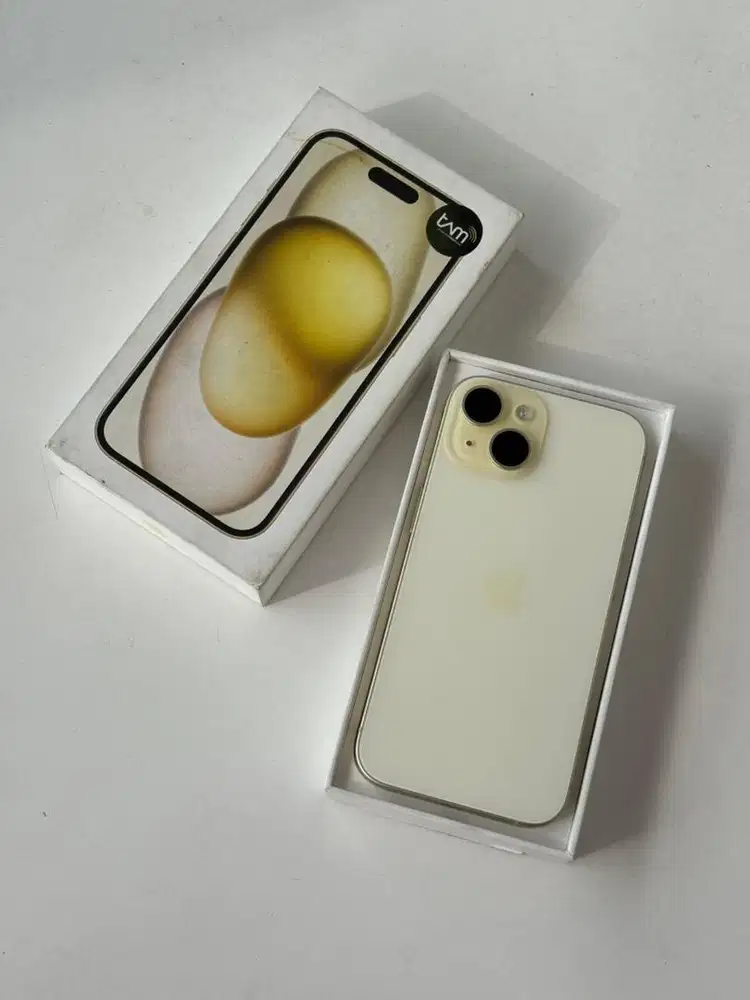 Iphone 15 128gb Yellow IBOX LIKE NEW Malang Batu