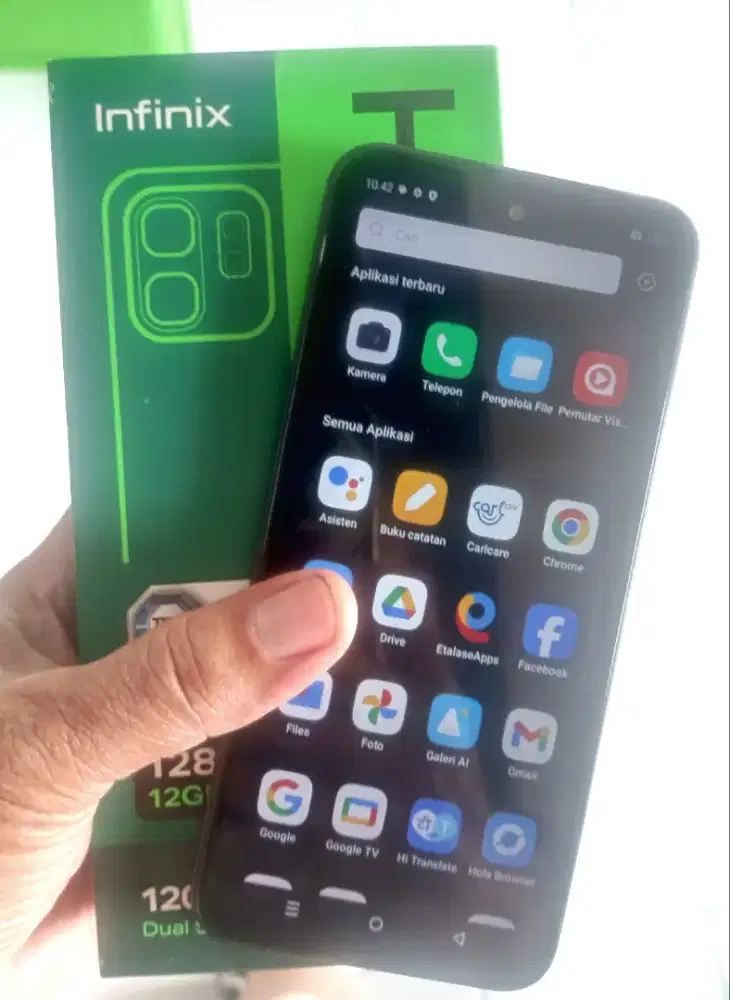 Infinix Hot 50i  6+6 128  Mulus  Full Set  Resmi INFINIX