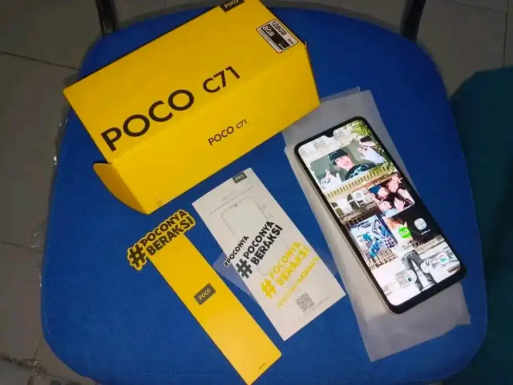 Poco c71 ram 4+4/128gb mulus fullset nominus orian cakep siap pakai