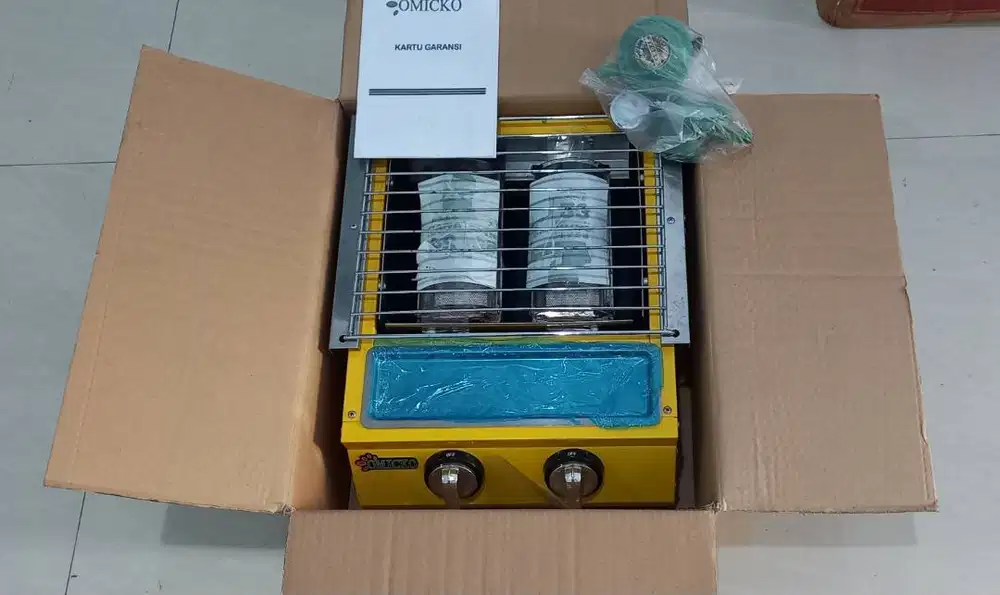 Panggangan Sosis O8I3IO755OOO DuaTungku,Omicko,Type LR-Q2-B.Murah/NET.