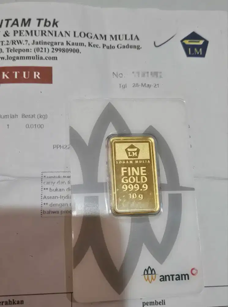 Logam mulia LM 10g antam