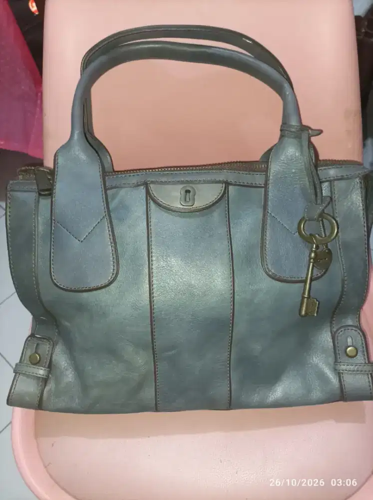 Fossil VR Satchel (Slate Blue)