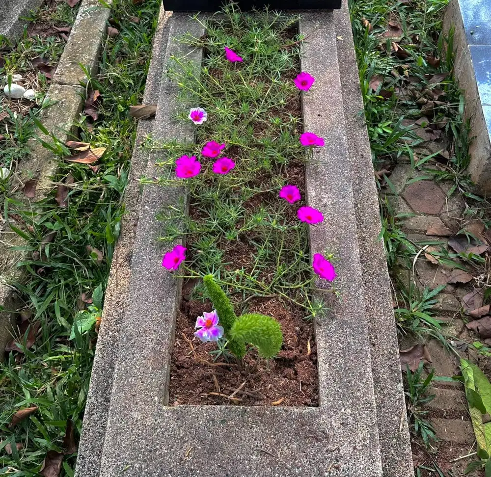 Frame makam bahan terazo
