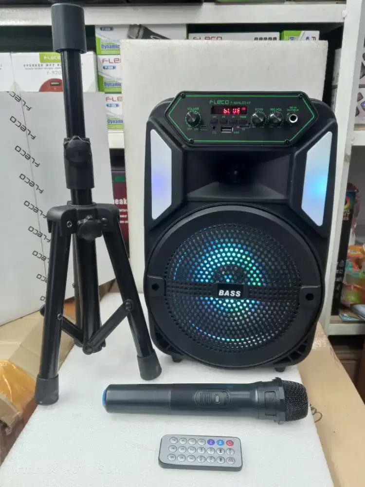 Speaker bluetooth karaoke 8,5 in wireless stand