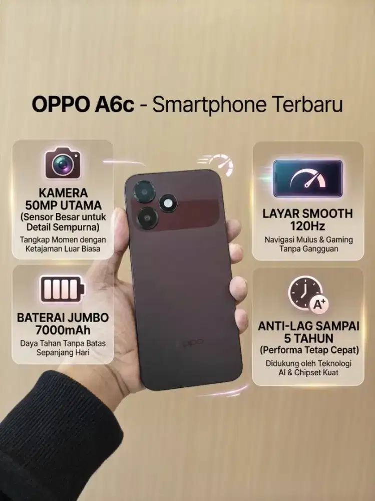 OPPO A6C 4+8/128 STOK TERBATAS