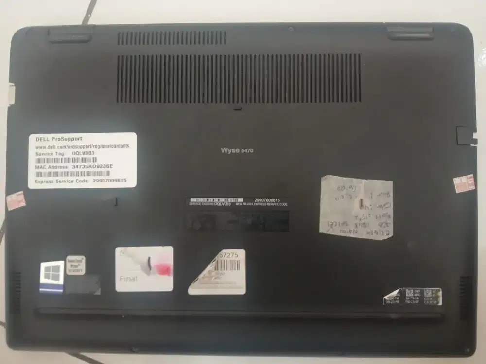 Laptop dell bekas minus