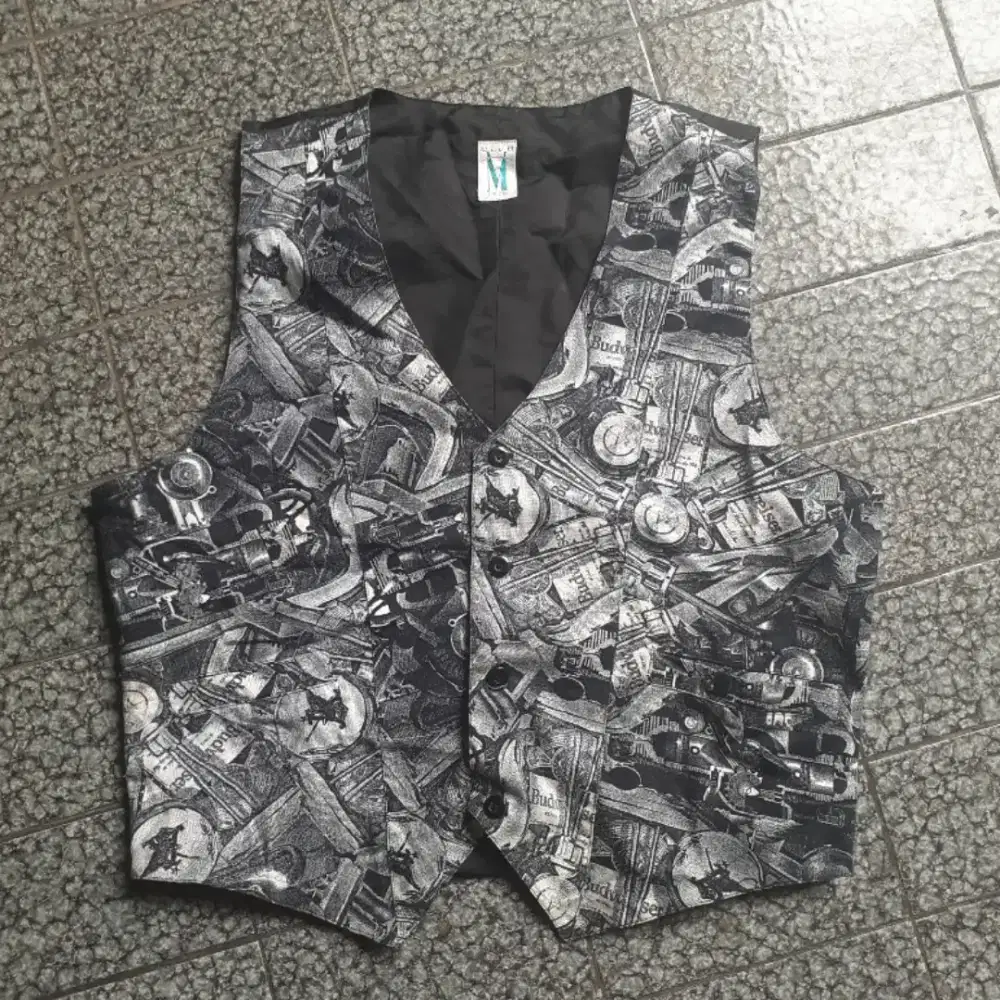 Rompi hitam gambar bermacam corak(harga satuan)