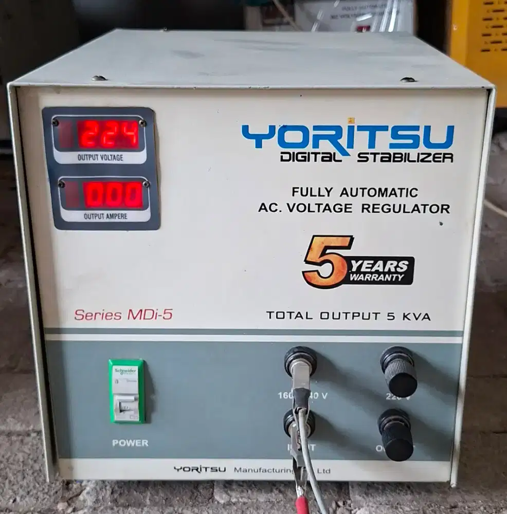 Stablizer Listrik YORITSU 5Kva 1Phase Digital