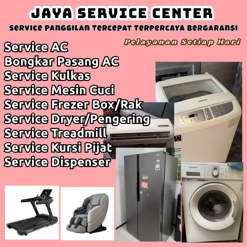 Service Kulkas Frezer Bongkar Pasang AC Servis AC Mesin Cuci Dispenser