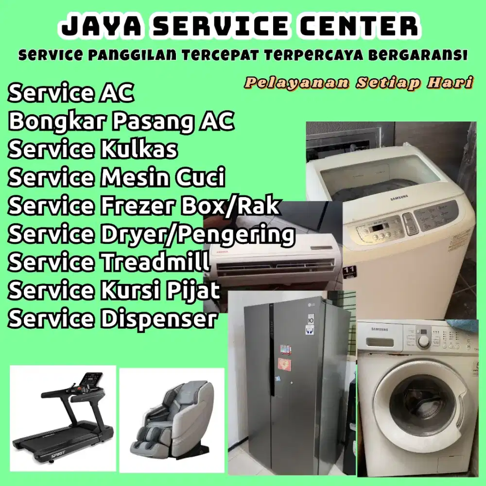 Service AC Kulkas Frezer Dispenser Bongkar Pasang AC Servis Mesin Cuci