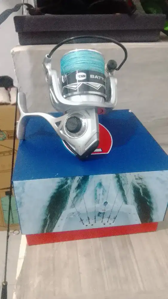 Jual real penn 6000+ pe2 jibrik dan joran masih baru