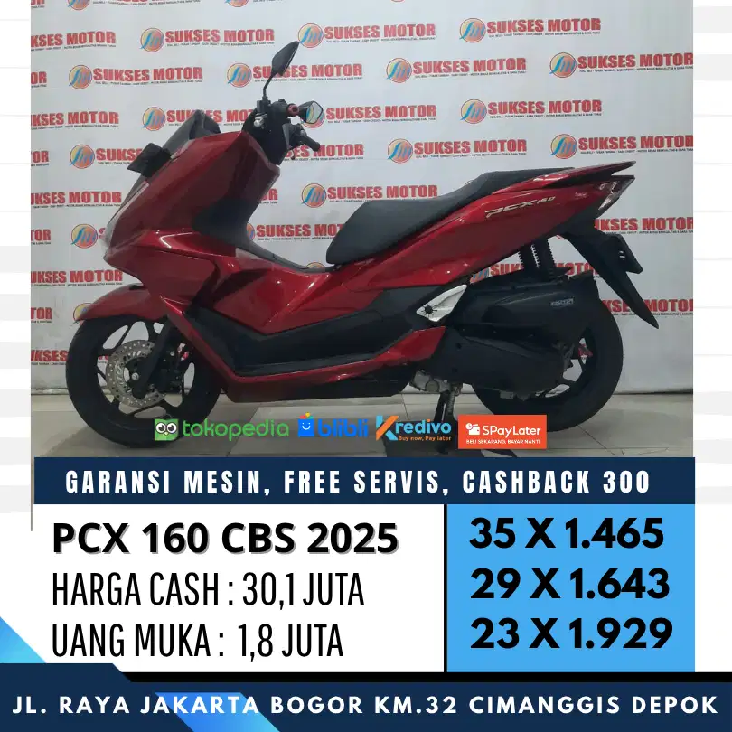 PCX 160 CBS 2025 MULUS UNIT SIAP PAKAI CASH KREDIT DAPATKAN CASHBACK