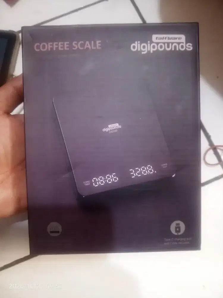 Timbangan Kopi-Digital Coffee Scale 3kg Taffware Digipounds CK2150