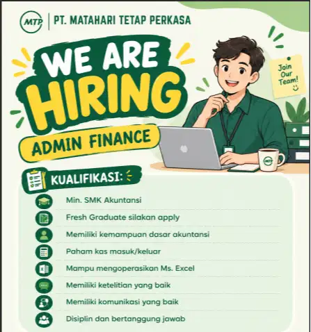 Lowongan Kerja Admin Finance Lampulo
