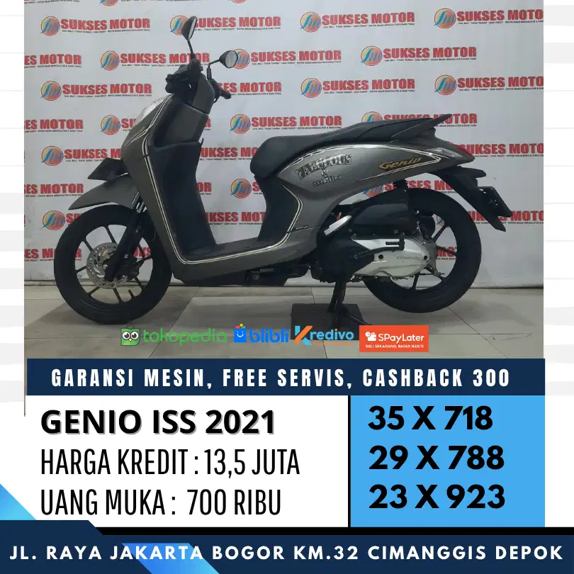 GENIO ISS 2021 CASH KREDIT DP CICILAN RINGAN KTP DAERAH BISA AJUIN