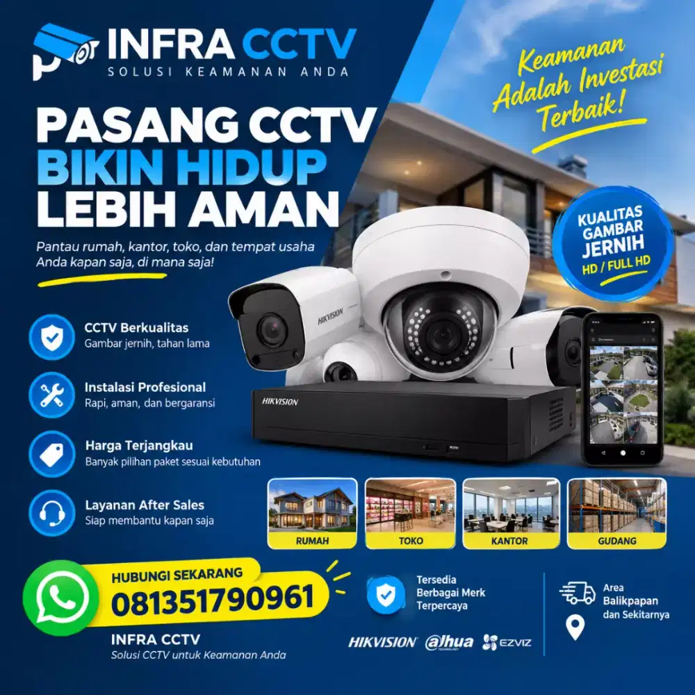 IP CAM SMART CCTV ANTI MALING GRATIS PEMASANGAN