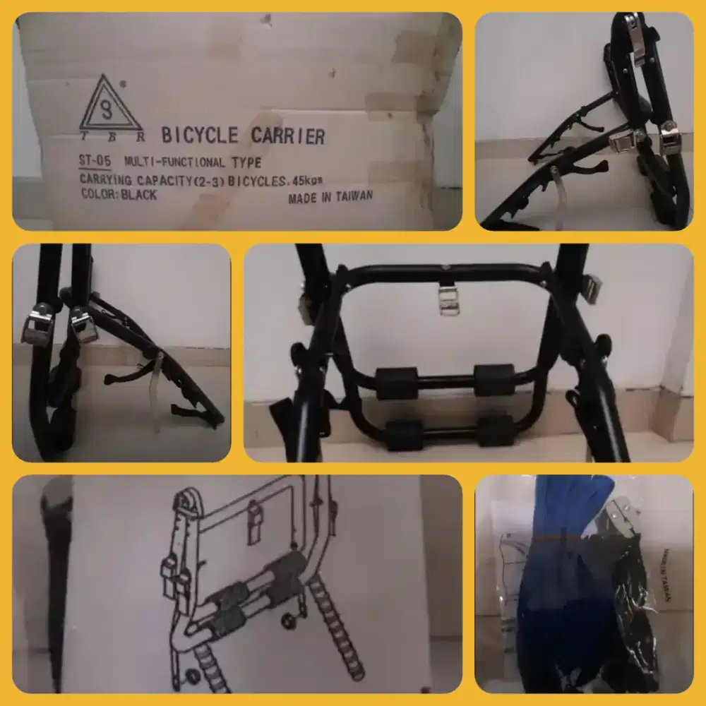 BU: RAK SEPEDA-MOBIL TBR ST-05 MADE IN TAIWAN - MUAT 2-3 SEPEDA