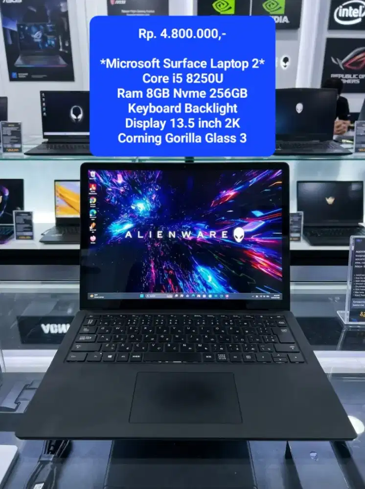 Microsoft Surface Laptop 2 Touch Core I5 8250U Ram 8GB Nvme 256GB