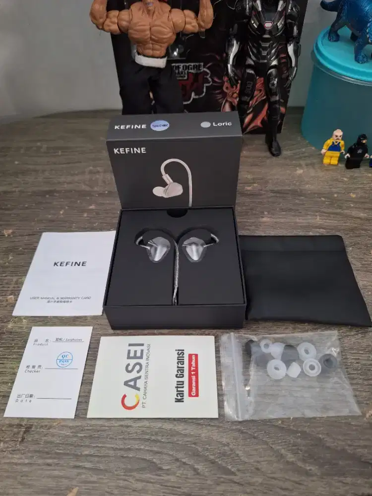 KEFINE Loric IEM Silver 10mm PU+Titanium Dynamic Driver Type C