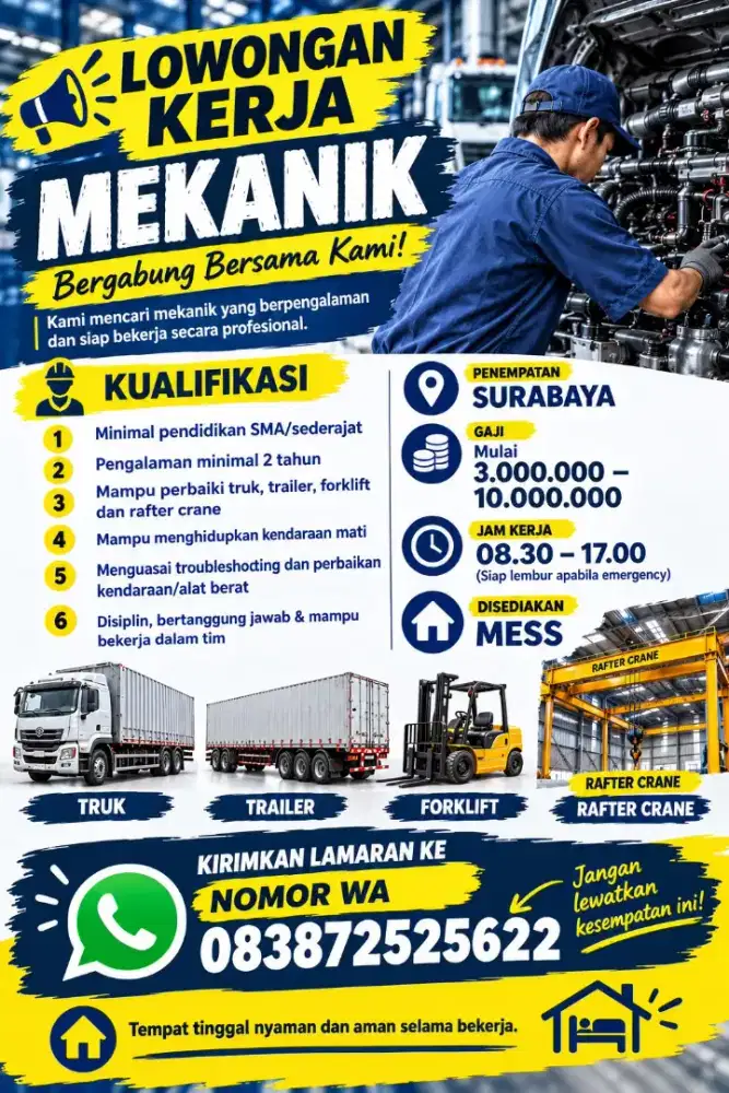 Lowongan Mekanik