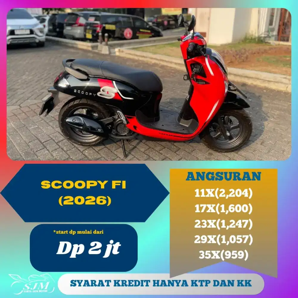 HONDA SCOOPY FI 2025 CASH & KREDIT