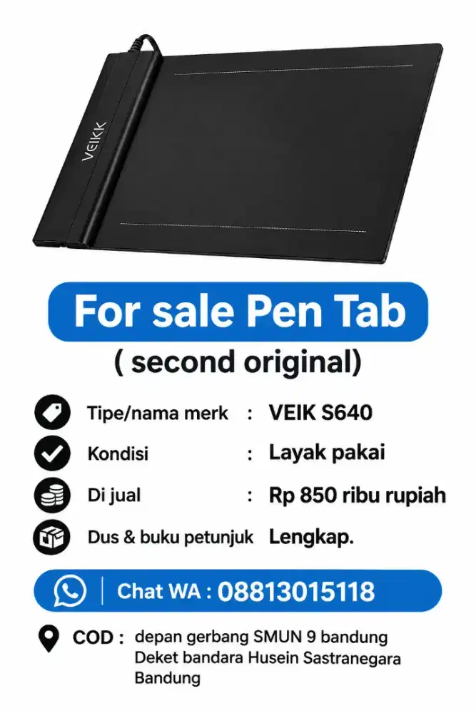 Veik s640 pen tablet