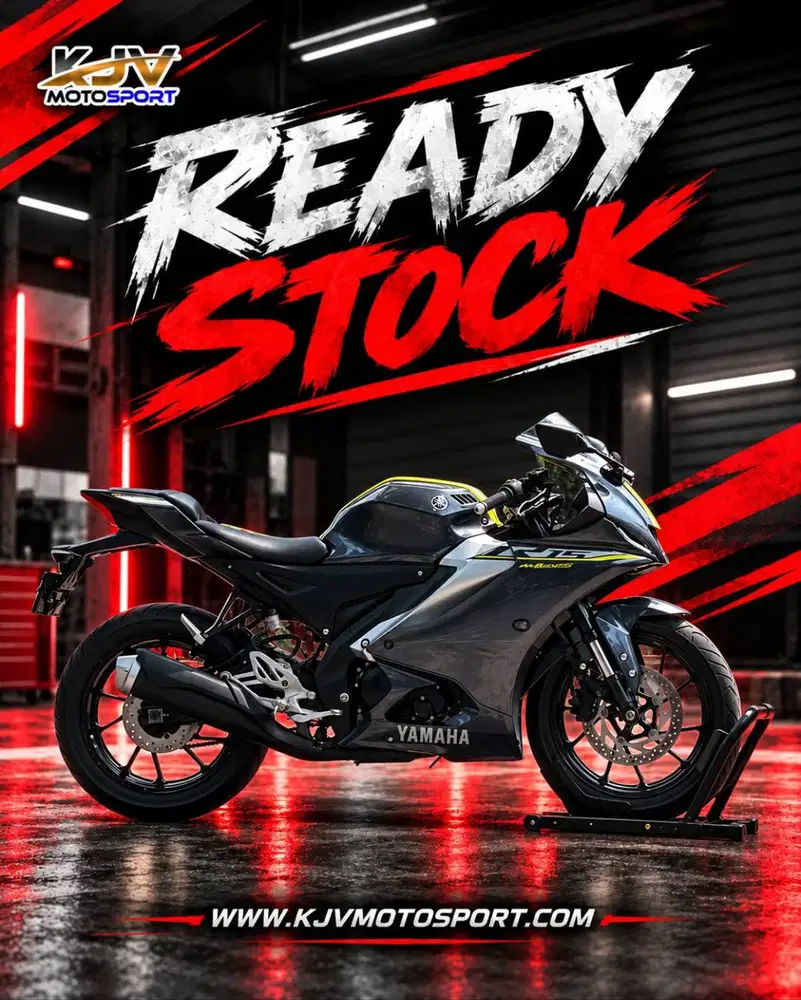 YAMAHA YZF R15 V4 2023 GREY KM 7K BEST CONDITION