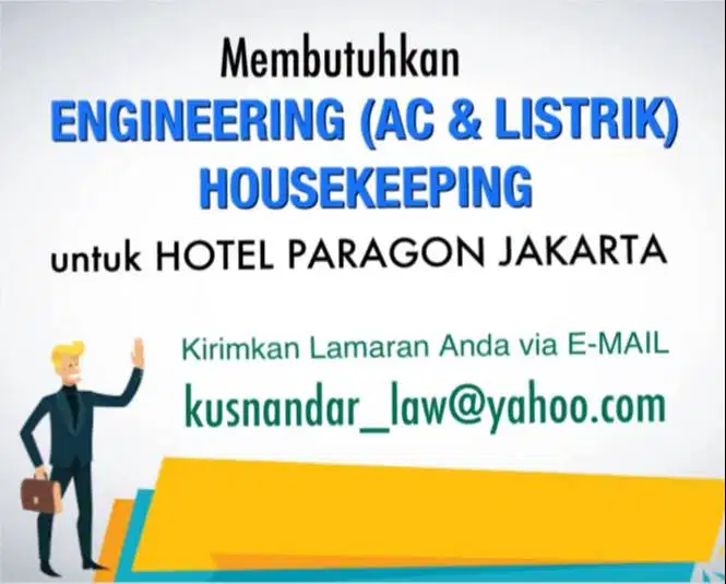 Loker Engineering (AC & Listrik) dan Housekeeping di Hotel Paragon