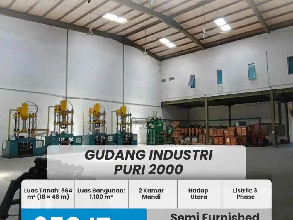 Disewa Gudang Industri Puri 2000 Batam Centre