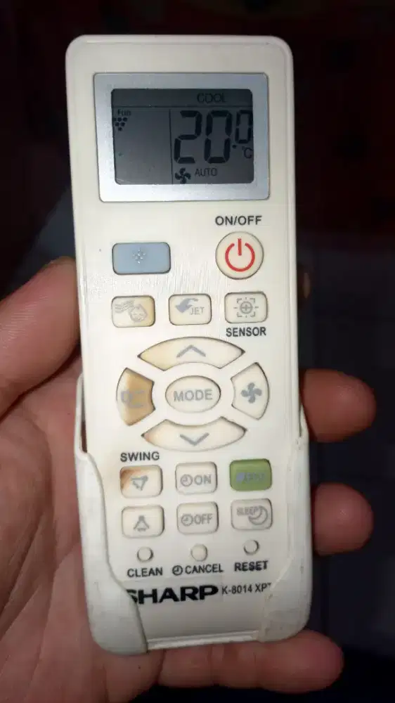 REMOT AC SHARP COPOTAN NORMAL
