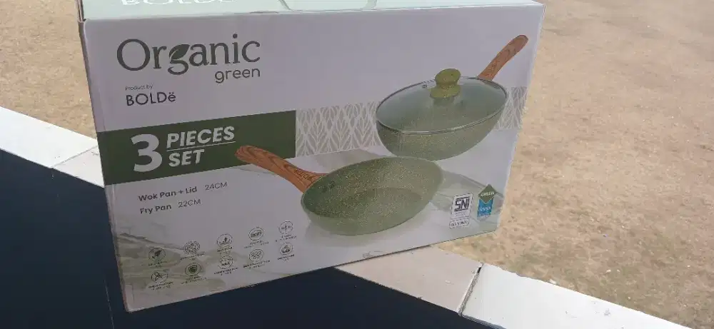 Jual wajan organicbgreen anti lengket