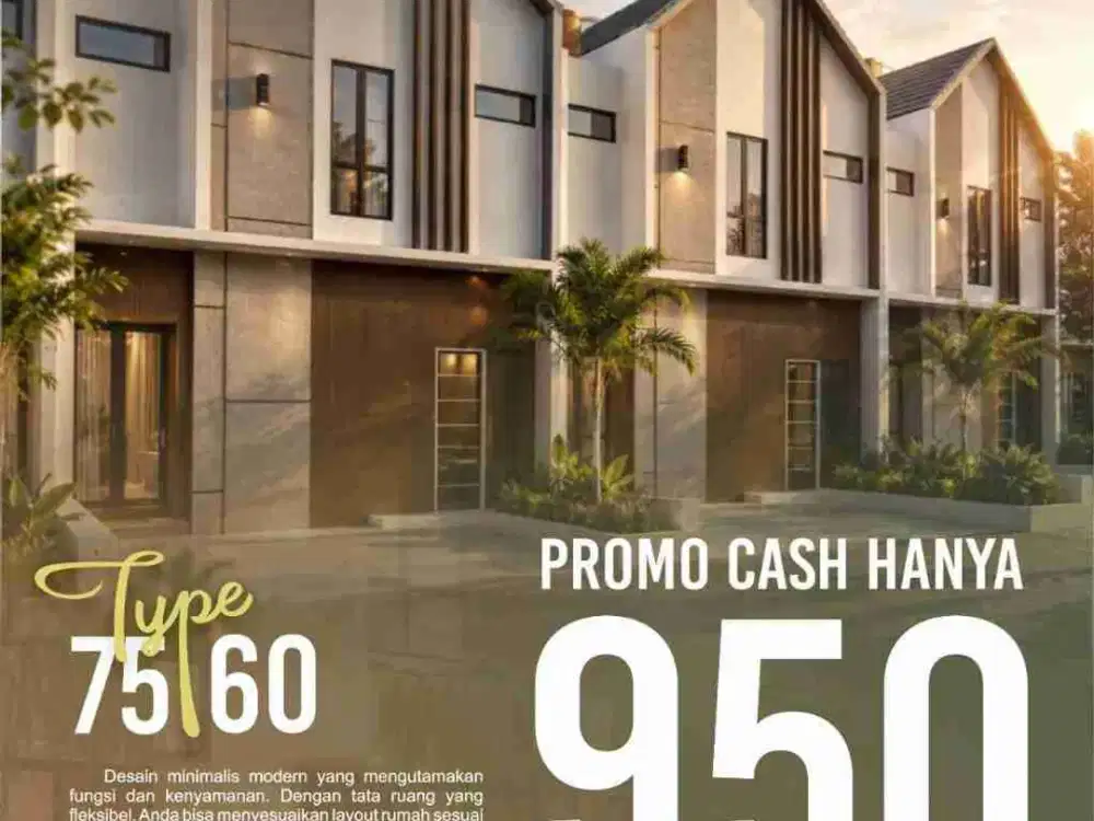 Jual Rumah Baru 2 lantai Cluster Di Cipayung Jakarta Timur Dekat Jalan Raya