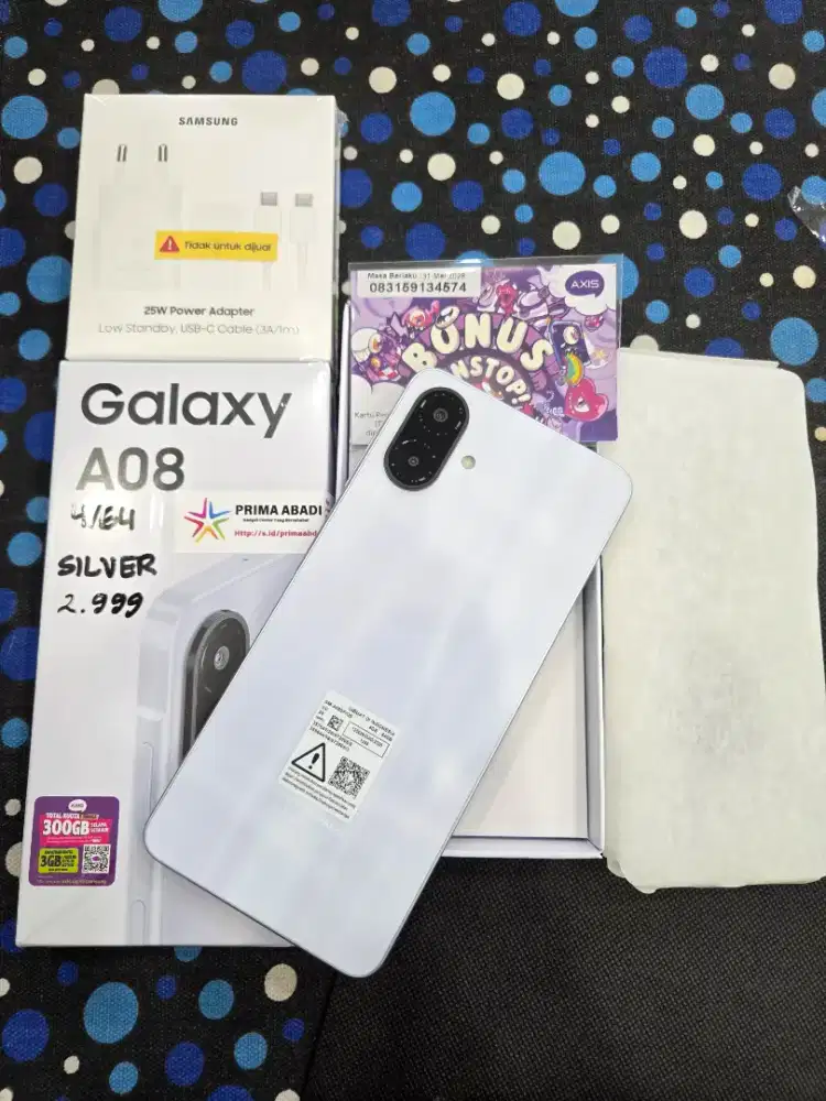 (READY STOK) SAMSUNG GALAXY A08 GARANSI JATUH PECAH GANTI UNIT BARU