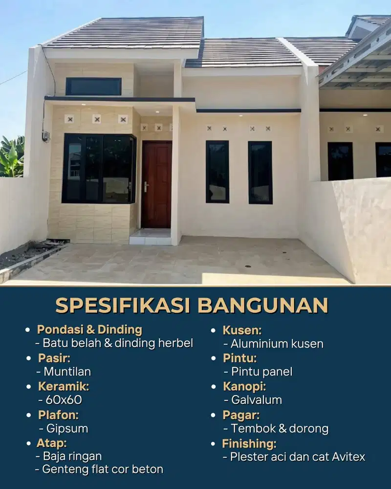 Rumah promo free biaya di plamongan semarang