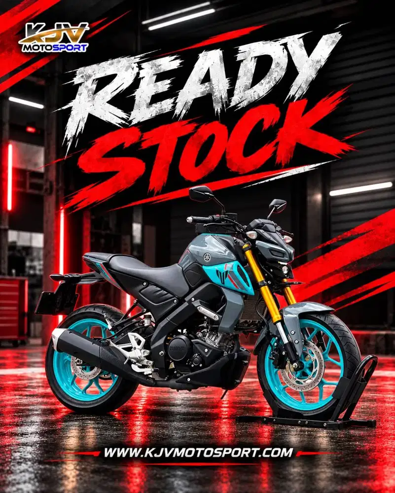 YAMAHA MT15 GREY 2023 KM RENDAH PAJAK PANJANG KAYAK BARU