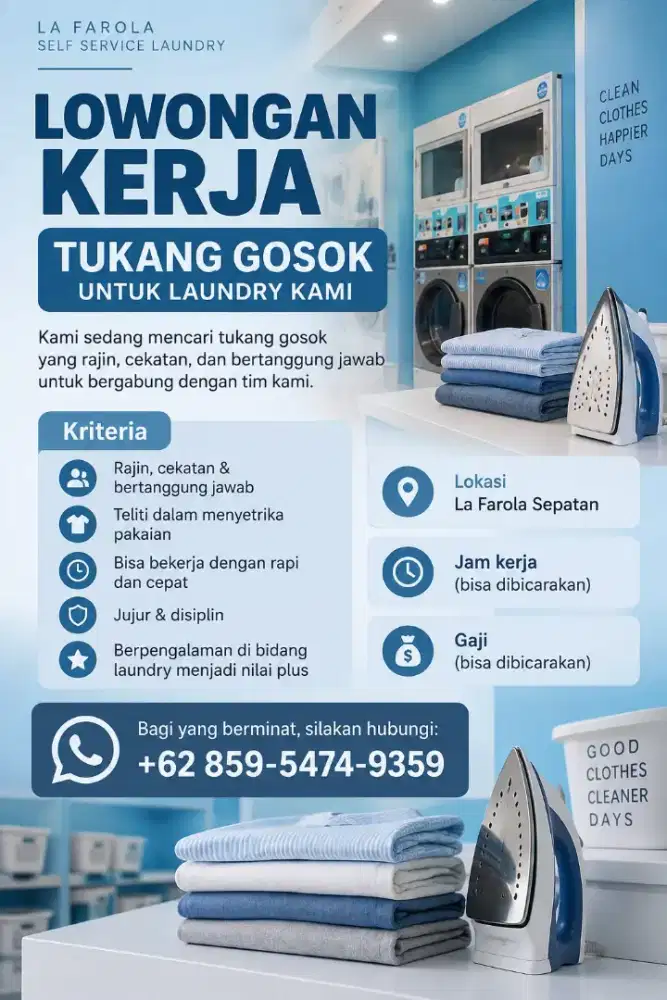 Lowongan di laundry