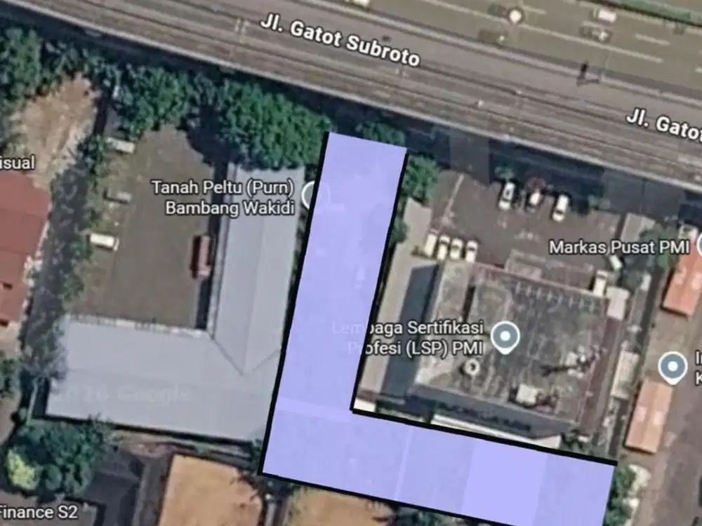 Tanah Komersial Super Strategis di Gatot Subroto Jaksel - Cocok untuk Ruko, Kost dan Gudang