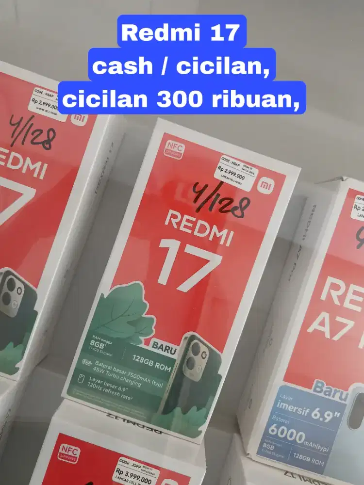 Redmi 17 cash/cicilan