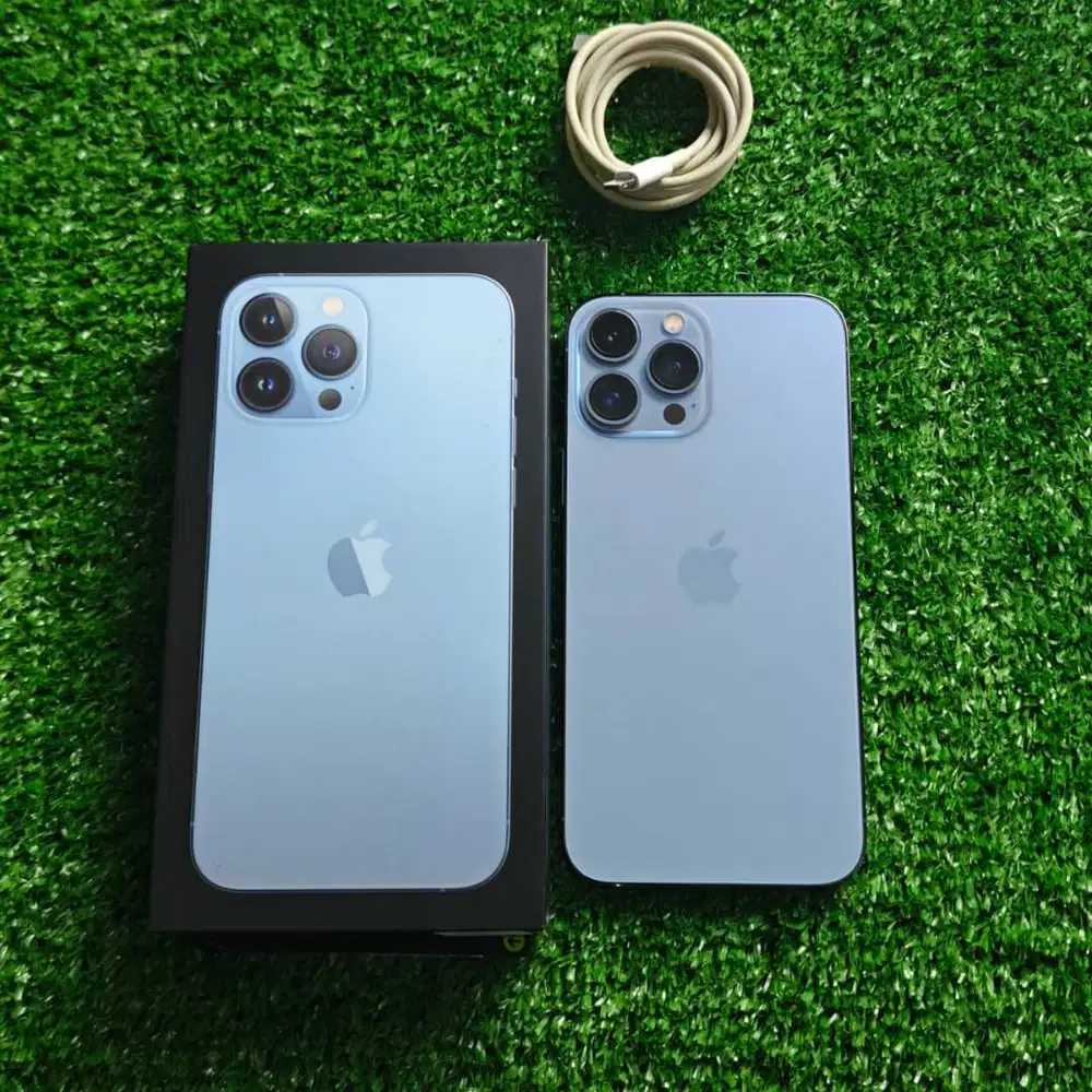 iPhone 13 Pro Max 512GB Sierra Blue BH 76% Ex Resmi Fullset Ori