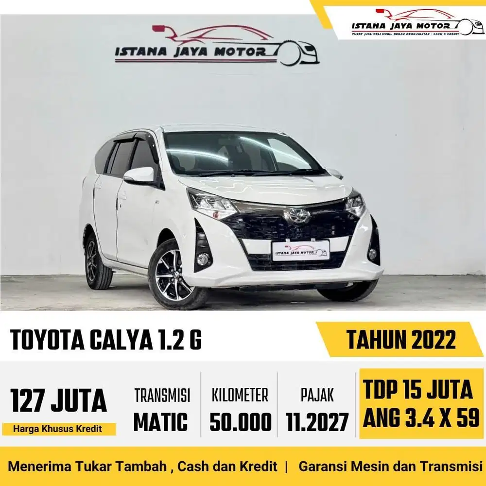 LOW KM !! Toyota Calya G 1.2 Automatic 2022 Putih