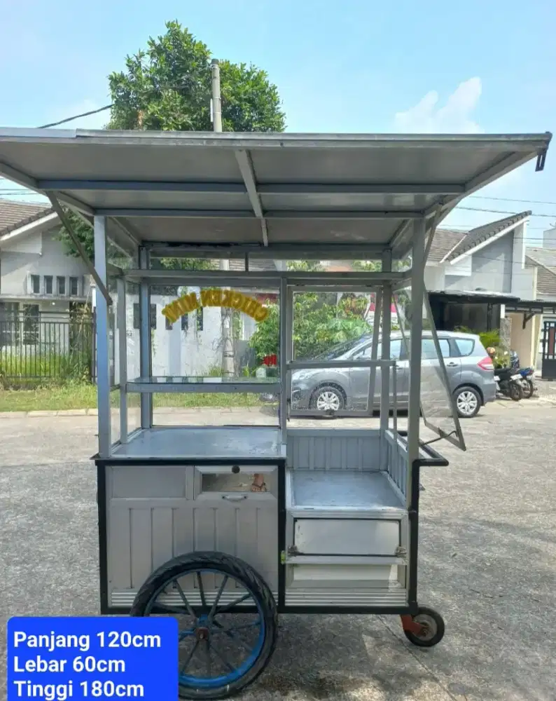 Gerobak Jualan dari Aluminium
