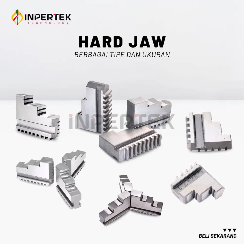 Hard Jaw Bubut Sparepart Rahang Chuck Mesin Bubut Berbagai Ukuran