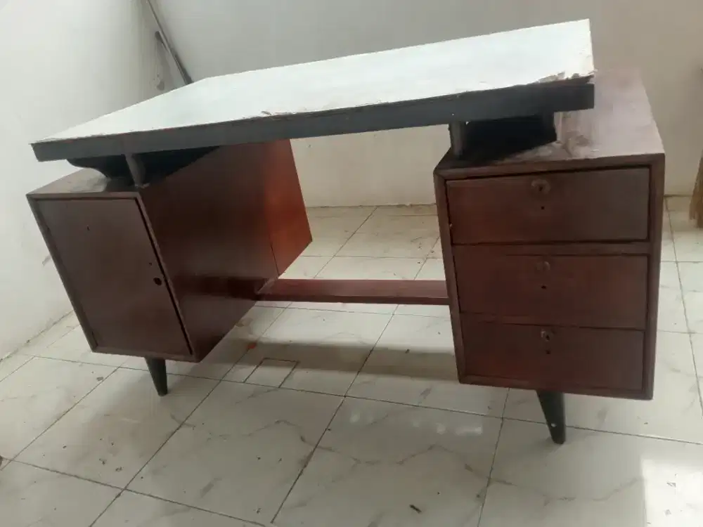 Meja kayu jati asli