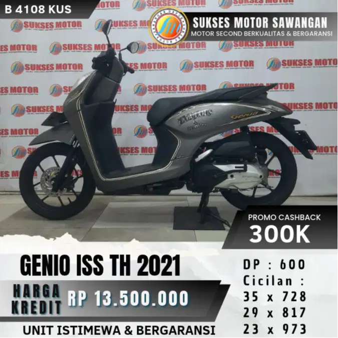 HONDA GENIO ISS TH 2021 UNIT MULUS CASH KREDIT DP 600 BERGARANSI