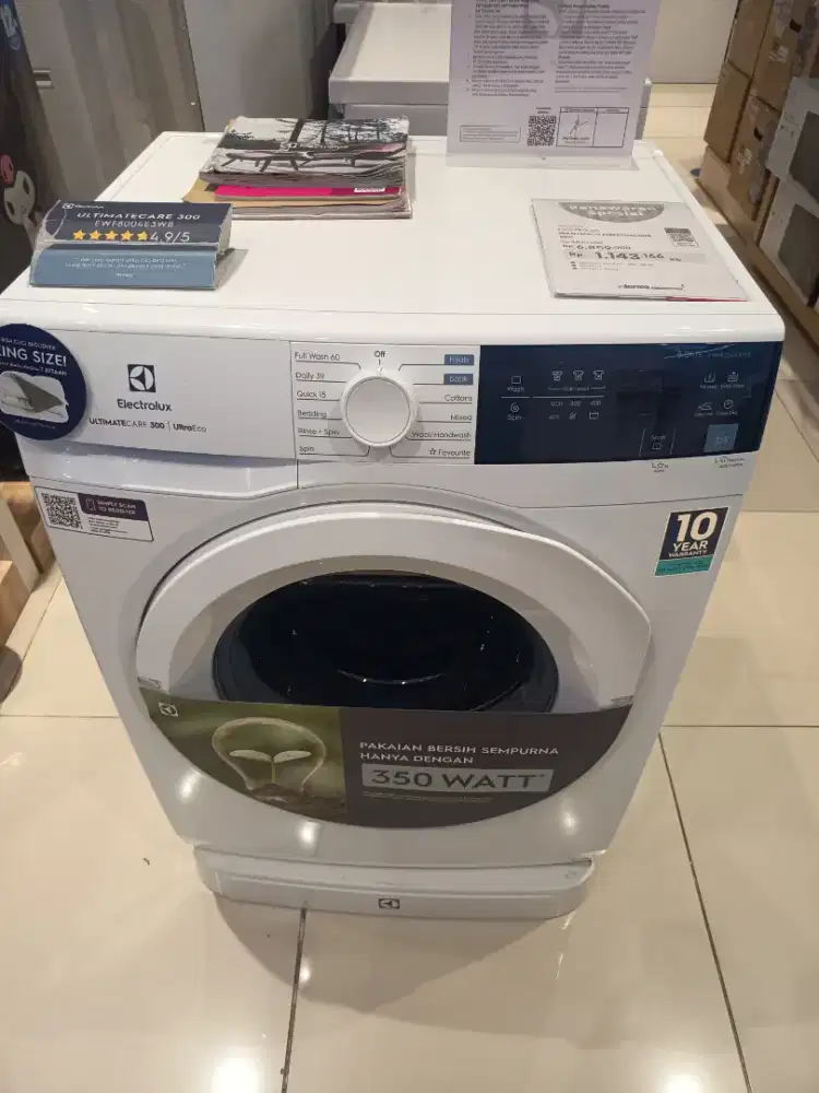 MESIN CUCI FRONT LOAD ELECTROLUX 8KG (EWF8004E3WB)