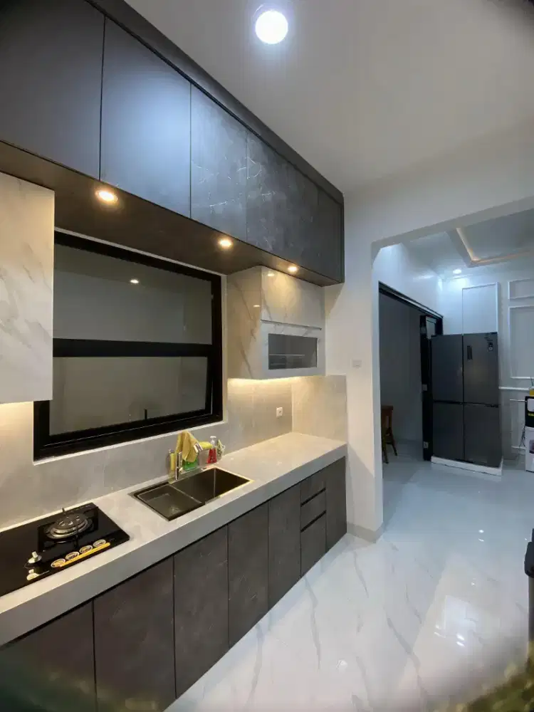 interior kitchen set full set satu rumah custom dll
